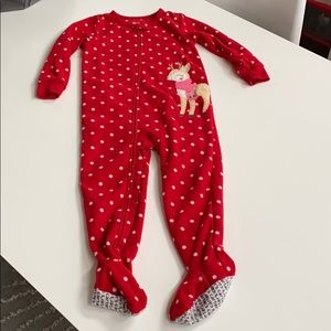 Fleece footed pajamas